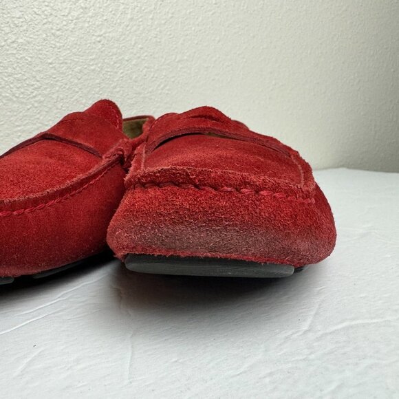 Giorgio Armani Driving Shoes Red Suede Size 8.5 main image 10